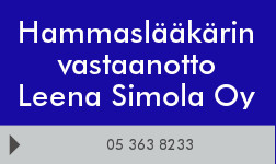 Hammaslääkärin vastaanotto Leena Simola Oy logo